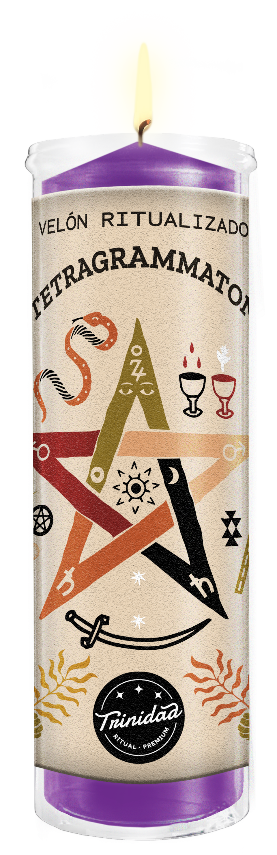 Candela rituale Tetragrammaton | Per quando lasci troppo spazio agli altri