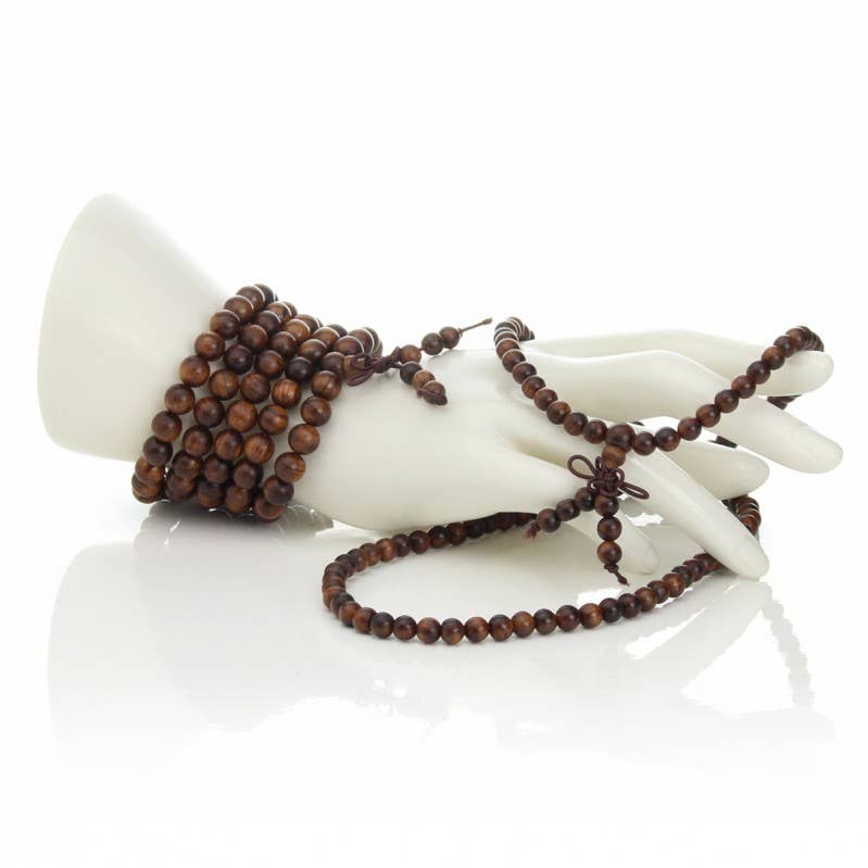 Japa Mala in Legno di Sandalo – Equilibrio interiore 108 Perle