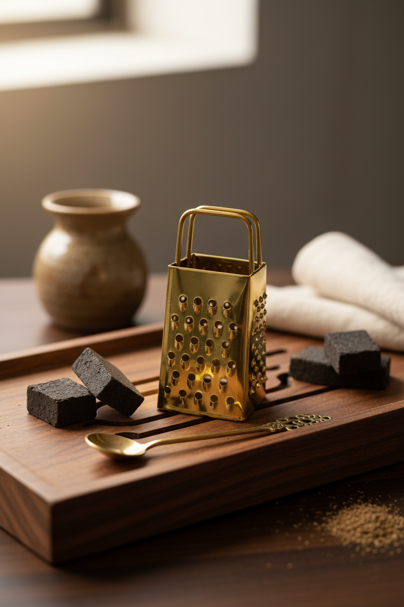 Grattugia per incenso e resine – Preparazione consapevole