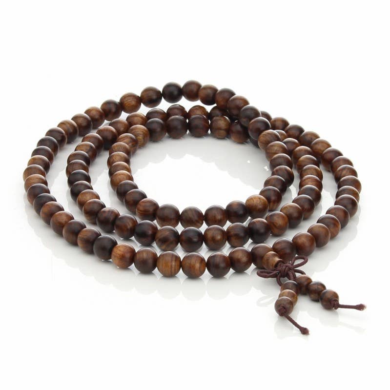 Japa Mala in Legno di Sandalo – Equilibrio interiore 108 Perle
