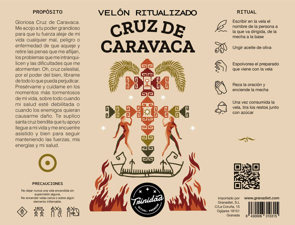 Candela ritualizzata Cruz Caravaca | Per quando senti di dover affrontare tutto da sola