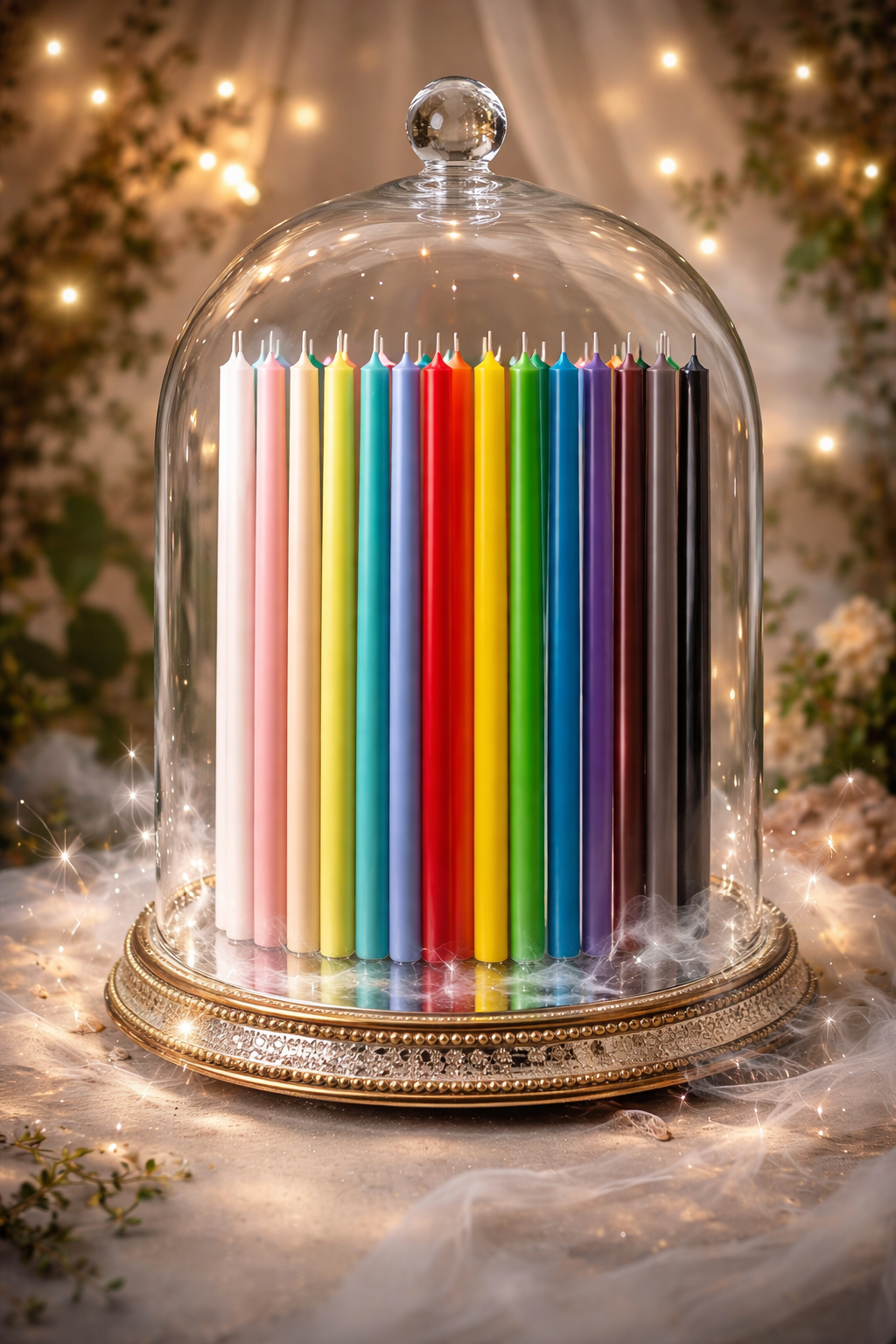 Candela lunga Personalizzata su richiesta specifica ritualizzata e profumata con interpretazione del fondo