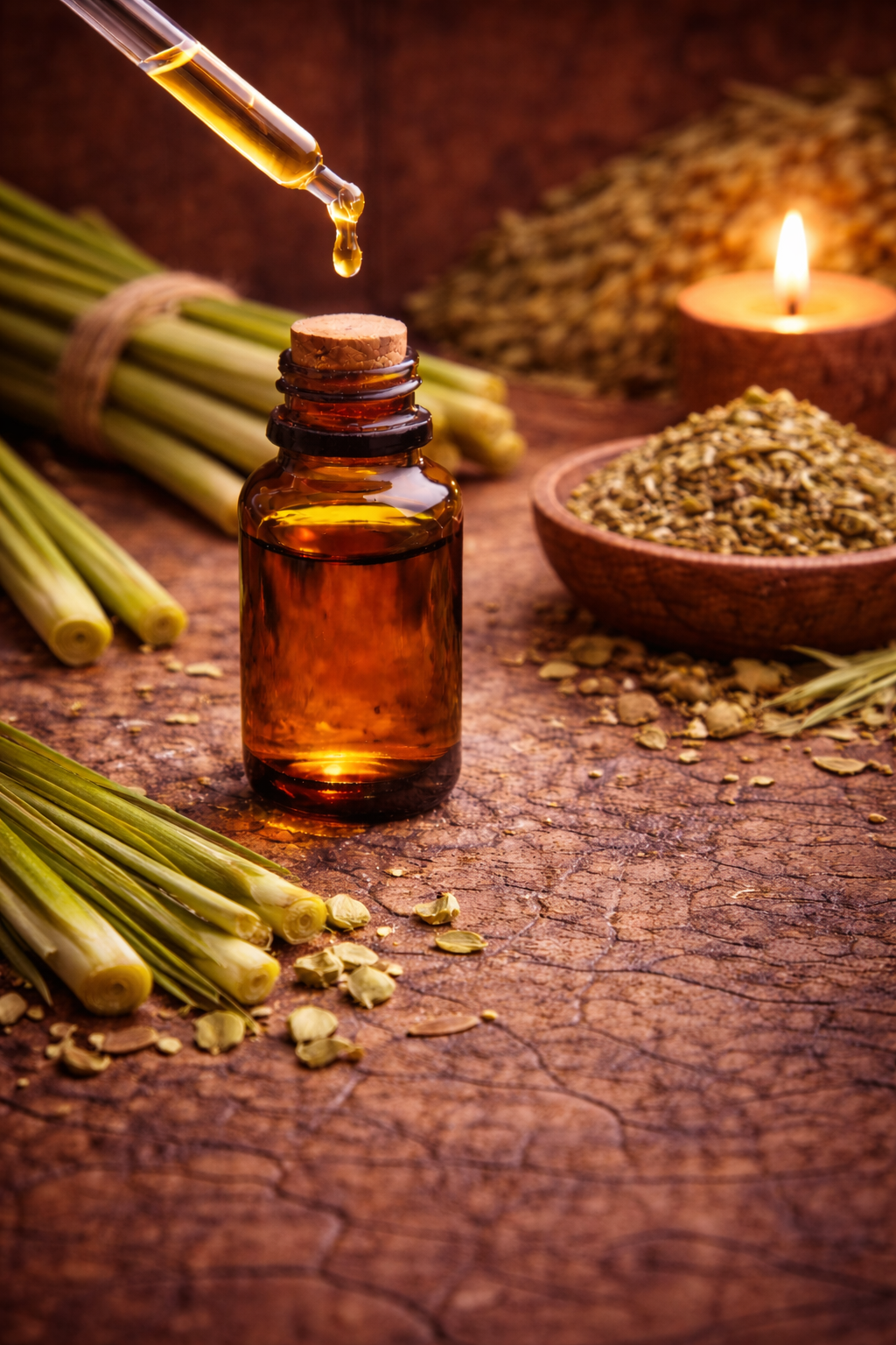Olio essenziale Citronella 10 ml - Chakra del Plesso Solare (3°) - Chiarezza mentale, determinazione, energia attiva